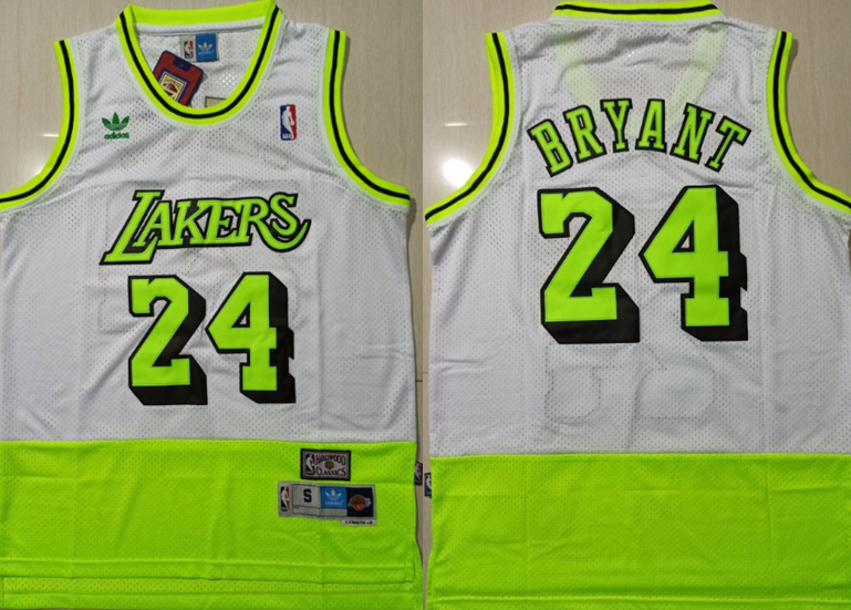 2020 Men Los Angeles Lakers 24 Bryant white new style Game Nike NBA Jerseys 2 Print